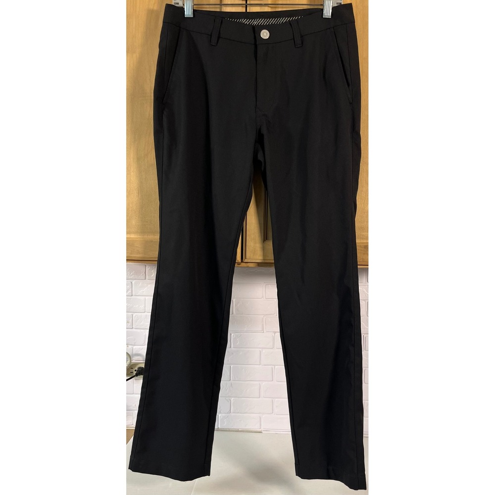 Bonobos Golf Pants Men 30/30 Black Slim Fit Performance Trousers